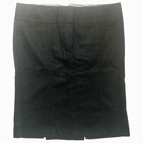 SISLEY Gray Wool Straight Pin Stripe Skirt Womens XL 36" US M - Picture 1 of 7